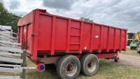Triffitt 12T grain trailer, manual door, 1991, gc - 3