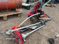 Backpack rotavator, strimmer, hedge trimmer, mower and edger