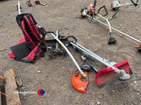 Backpack rotavator, strimmer, hedge trimmer, mower and edger - 2