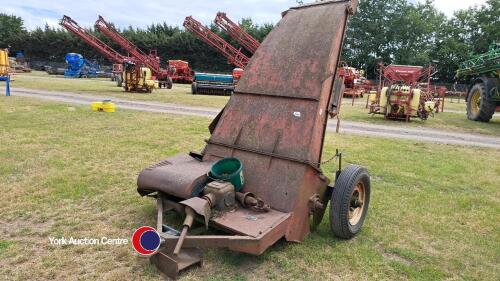 Kidd 1960s in line flail forage harvester with some spare flails and unused spare belts