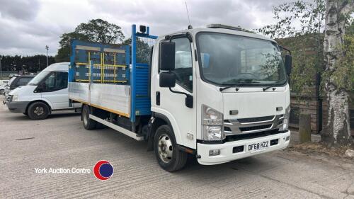 2019 Isuzu Forward N75.190 5.2L Auto Euro 6, double drop side body with large remote tail lift, 3 Seat Cab with reverse camera, MOT 31/03/2026 , 92222 miles, 1 former keeper, HPi clear, V5 in office, key and handset in office