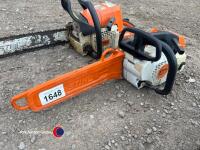 Stihl MS201 TC top handle chainsaw, gwo