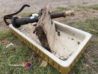 Pie crust sink and pump, old - 2