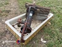 Pie crust sink and pump, old - 4