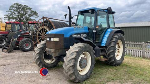 Ford 8360 tractor, 150hp, first registered 01/08/1998 S290 SJA - V5 in office, key and manual in office