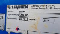 Lemken Solitaire 8 4m combination with Zircon 10 power harrow. year 2011, vgc, good tines and discs, pto and spares in office - 8