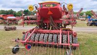 Vaderstad Rapid 4m corn drill, radar metering system, lots of new wearing parts, good working order, red control box, bag and manual in office - 5