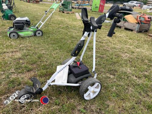 Electric golf trolley and battery