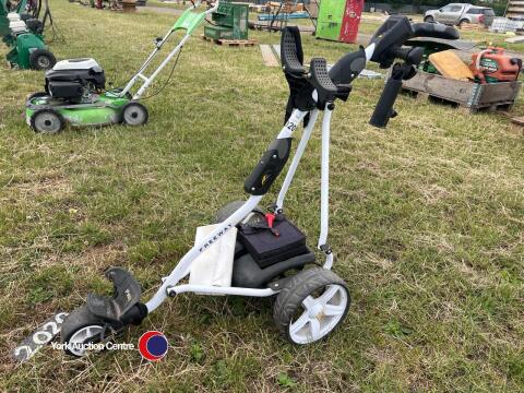 Electric golf trolley and battery