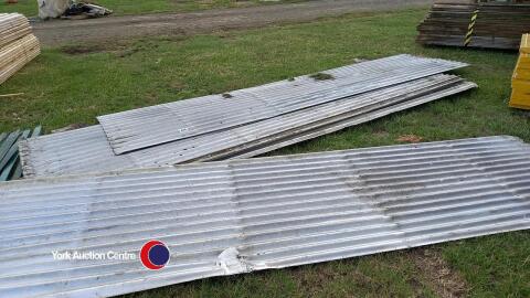 25 x aluminium roofing sheets