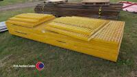 8 GRP grating sheets 3.6m x 1.2m plus 2 half sheets - 2