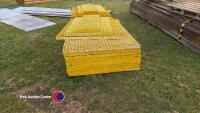 8 GRP grating sheets 3.6m x 1.2m plus 2 half sheets - 3