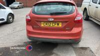 2012 Ford Focus 1.6 Zetec TDCI- CK12 CFM - diesel - 4 former keepers - HPi clear - MOT 17.7.25 - 128049 miles, needs new clutch, drove well before clutch went - V5 in office - 5