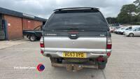 2003 Mitsubishi L200 2.5TD 4LIFE 4WD - WG53DYD - diesel - 4 former keepers - HPi clear - MOT 17.9.25 - 215000 miles - V5 in office - 4