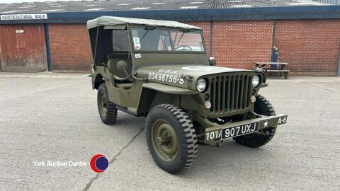 1957 Green Hotchkiss Willys Jeep - 907 UXJ - petrol LHD - 3 speed - one former keeper - CAT N - V5 in office - reg docs - no VAT. 1957