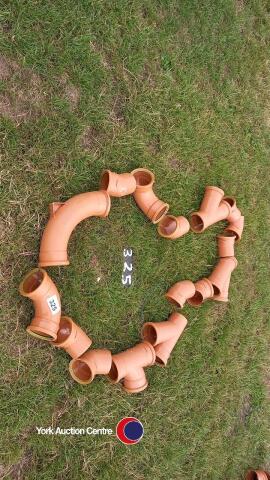Quantity mixed new drainage fittings