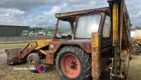 JCB 3C excavator, old, wo, key in office - 4