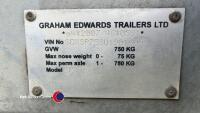 Graham Edwards 6ft x 3ft calf/sheep trailer, 2020. - 6