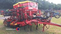 Vaderstad Rapid 400P drill. Rigid tines, Accord metering, hydraulic fan, new cleated tyres and drilling discs 2022. In good order, control box in office - 2