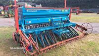 Sulky 3m drill and Maschio power harrow combination, pto and spares in office - 3
