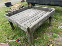 Wooden greenhouse table - 3