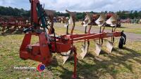 Kverneland LD85 5F reversible plough , 240 Headstock, good metal, furrow wideners. - 2