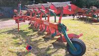 Kverneland LD85 5F reversible plough , 240 Headstock, good metal, furrow wideners. - 4