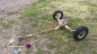 Single axle dolly, 4ft wide, with turntable drawbar - 2