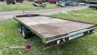 14ft x 7ft flat bed trailer with ramps - 3