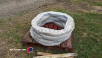 5 x concrete biscuit manhole rings - 2