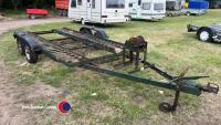 Twin axle transport trailer with winch - 2