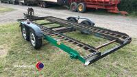 Twin axle transport trailer with winch - 4