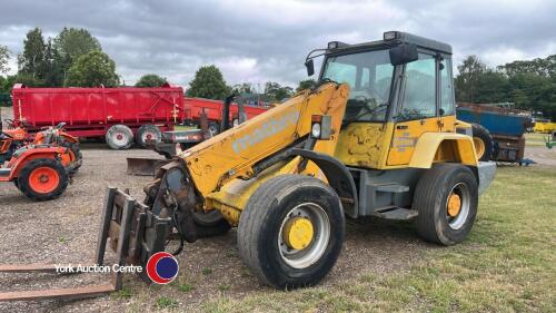 Matbro TR250 Teleram with pallet tines bucket and wood grab, 1993, gwo, key in office