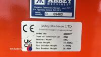 Abbey 2500R Premium Plus slurry tanker, sight glass, stone trap, dribble bar brackets, vgc, CAT N repaired. Year 2023 - 10