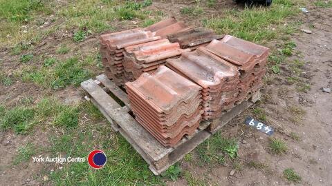 Pallet of roof tiles