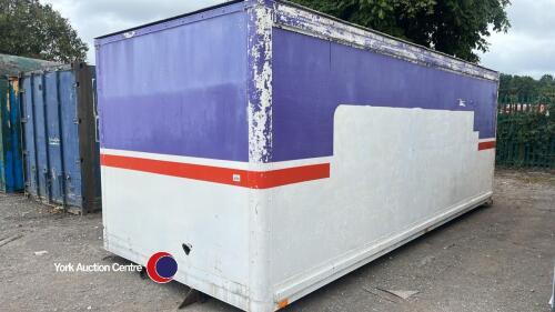 20ft grp container with up and over lockable door (water tight)