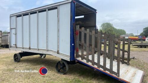 17ft 6in x 8ft shepherds hut, conversion opportunity with let down decking area
