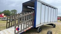 17ft 6in x 8ft shepherds hut, conversion opportunity with let down decking area - 3