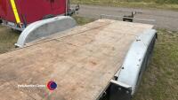 14ft flat trailer c/w winch and ramps, gwo - 5