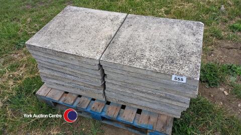 20 x 2ft x 2ft concrete paving flags