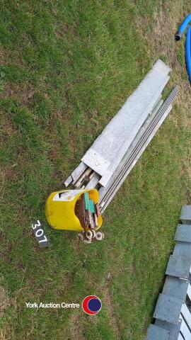 Sliding door track, runners and brackets