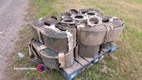 6 x 25m rolls of new unused 6in layflat hose with clamps