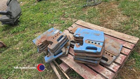 12 x Ford 40kg front weights