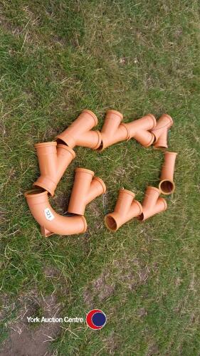 Quantity mixed new drainage fittings