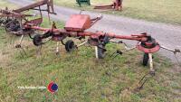 4 row Kuhn centipede/hay tedder, w/o, pto in office - 2