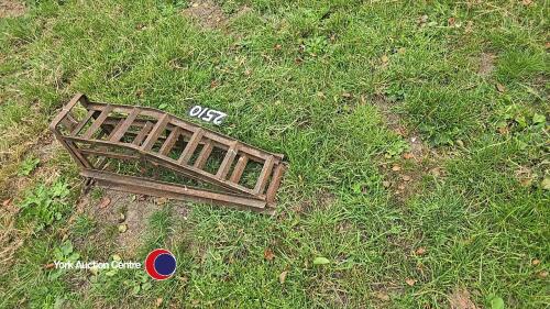 2 x metal car ramps