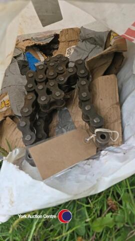 Industrial heavy duty drive chain, as new