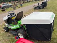 Etesia MVEHH ride on mower with hydraulic tipping grass box, Briggs and Stratton Vanguard 16HP V twin engine in good working order, all working including hydraulic tip. Transmission currently sluggish., key in office - 4