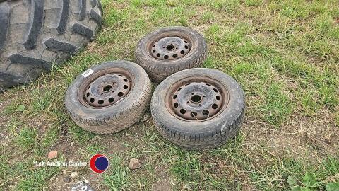 3 x 185/65 R14 wheels and tyres