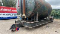 7000 gallon tank on lift up wheels for transport - 2